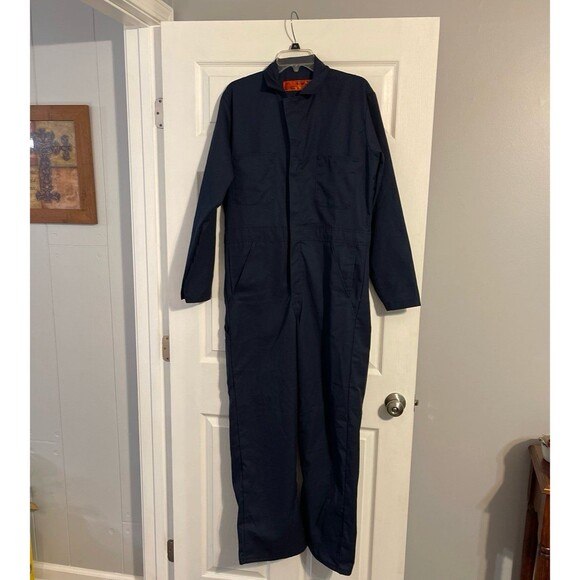 Men's Navy Blue Coverall - Picture 3 of 8